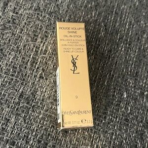 *Brand New!* YSL Rouge Volute Shine #09 Nude SheerOil-in-Stick Lipstick/Lip Balm